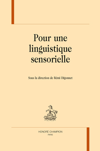 POUR UNE LINGUISTIQUE SENSORIELLE