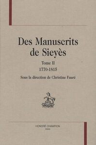 Des manuscrits de Sieyès T2