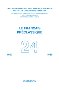 Le Français Préclassique n°24