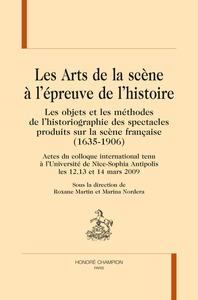 LES ARTS DE LA SCÈNE A L’ÉPREUVE DE L'HISTOIRE