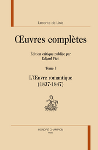 L'oeuvre romantique, 1837-1847