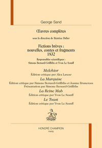 FICTIONS BRÈVES 1832 ŒUVRES COMPLÈTES