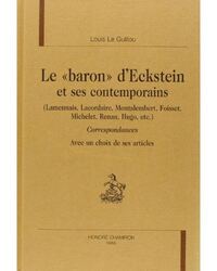 Le baron d'Eckstein et ses contemporains