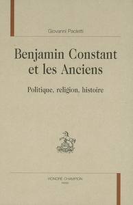 Benjamin Constant et les anciens
