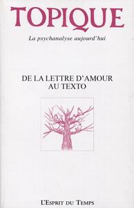 Topique 147 Novembre 2019 - De la lettre d'amour au texto