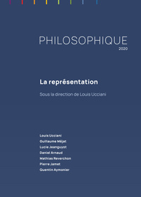 PHILOSOPHIQUE 2020. LA REPRESENTATION