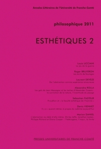 PHILOSOPHIQUE 2011. ESTHETIQUES 2