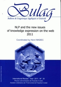 BULAG,  N 35/2011. NLP AND THE NEW ISSUES OF KNOWLEDGE EXPRESSION ON THE WEB 2011