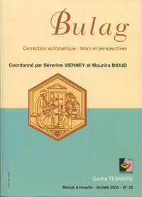BULAG, N  29/2004. CORRECTION AUTOMATIQUE : BILAN ET PERSPECTIVES