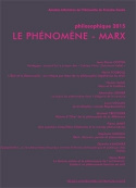 PHILOSOPHIQUE 2015. LE PHENOMENE - MARX