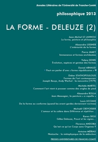 LA FORME - DELEUZE (2). PHILOSOPHIQUE 2013