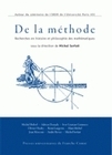 De la méthode - recherches en histoire et philosophie des mathématiques