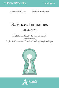 Sciences humaines 2024-2026