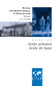 ECOLE PRIMAIRE, ECOLE DE BASE  - REVUE INTERNATIONALE D'EDUCATION SEVRES 41