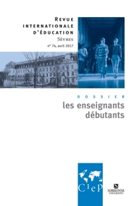 LES ENSEIGNANTS DEBUTANTS - REVUE INTERNATIONALE D'EDUCATION SEVRES 74