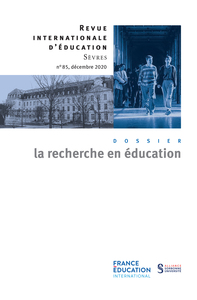 LA RECHERCHE EN EDUCATION - REVUE INTERNATIONALE D'EDUCATION SEVRES 85