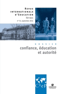 CONFIANCE EDUCATION ET  AUTORITE -  LIVRE