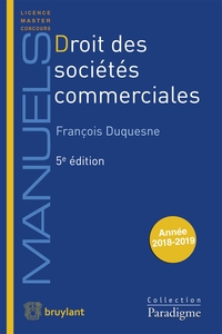 DROIT DES SOCIETES COMMERCIALES