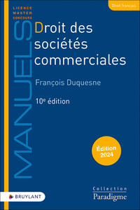 DROIT DES SOCIETES COMMERCIALES 10ED