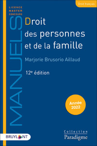 DROIT DES PERSONNES ET DE LA FAMILLE 12ED