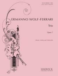 PIANO TRIO IN F# MAJOR OP. 7 -PARTITION+PARTIES SEPAREES