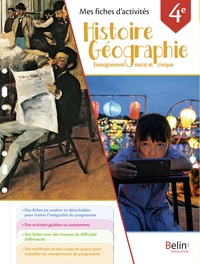 Histoire Géographie EMC, Mes fiches d'activités 4e, Cahier d'activités