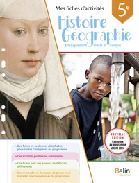 Histoire Géographie EMC, Mes fiches d'activités 5e, Cahier d'activités