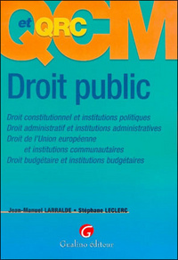 QCM ET QRC. DROIT PUBLIC