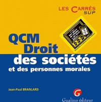 qcm. droit des sociétés et des personnes morales