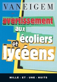 AVERTISSEMENT AUX ECOLIERS ET LYCEENS