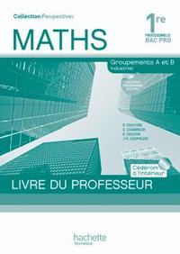 Perspectives Maths 1re Bac Pro Industriel (A et B) - Livre professeur+CD - Ed.2010