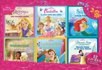 DISNEY PRINCESSES - Coffret 12 livres - 6 Histoires + 6 Coloriages