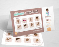 MON TABLEAU DES ABLUTIONS : MES ABLUTIONS PAS à PAS - BEIGE