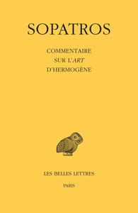 COMMENTAIRE SUR L'ART D'HERMOGENE - EDITION BILINGUE