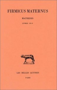 MATHESIS. TOME II : LIVRES III-V