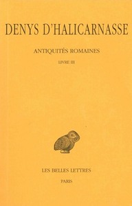 ANTIQUITES ROMAINES. TOME III : LIVRE III