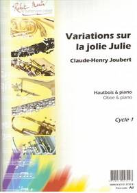 VARIATIONS SUR LA JOLIE JULIE --- HAUTBOIS ET PIANO