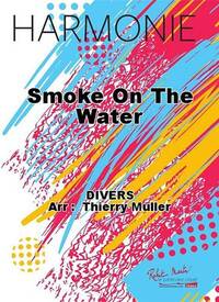 SMOKE ON THE WATER CONCERT BAND/HARMONIE-PARTITION+PARTIES SEPAREES