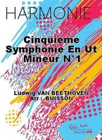 CINQUIEME SYMPHONIE EN UT MINEUR N 1 CONCERT BAND/HARMONIE-PARTITION+PARTIES SEPAREES