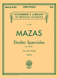 MAZAS :  ETUDES SPECIALES, OP. 36 - BOOK 1 - ALTO