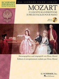 MOZART : 15 LEICHTE KLAVIERSTUCKE - 15 PIECES FACILES POUR PIANO - RECUEIL + SUPPORT AUDIO