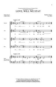 MATTHEW EMERY: LOVE, WILL WE STAY CHANT