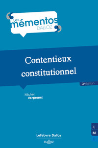 Contentieux constitutionnel. 3e éd.