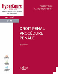 Droit pénal. Procédure pénale 2022 13ed