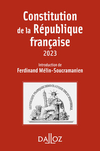 CONSTITUTION DE LA REPUBLIQUE FRANCAISE 20ED