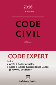 Code Dalloz Expert. Code civil 2026. 23e éd.