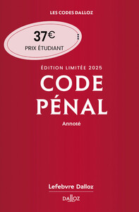 Code pénal 122ed - Édition limitée 2025, annoté