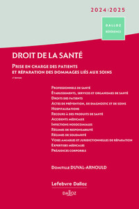 DROIT DE LA SANTE 2024/2025 2ED - PRISE EN CHARGE DES PATIENTS