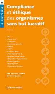 Compliance et éthique des organismes sans but lucratif