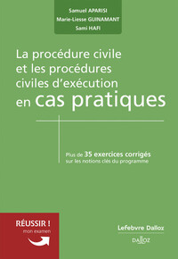 LA PROCEDURE CIVILE ET LES PROCEDURES CIVILES D'EXECUTION EN CAS PRATIQUES